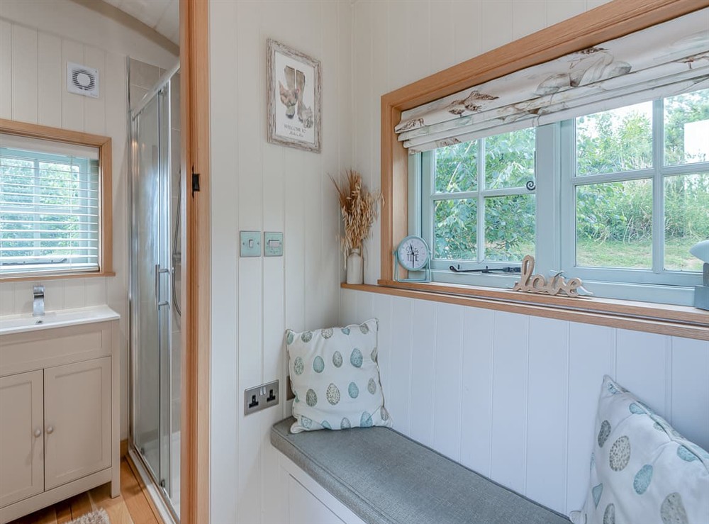 Open plan living space (photo 6) at Herbies Shepherd Hut in Nottingham, Leicestershire