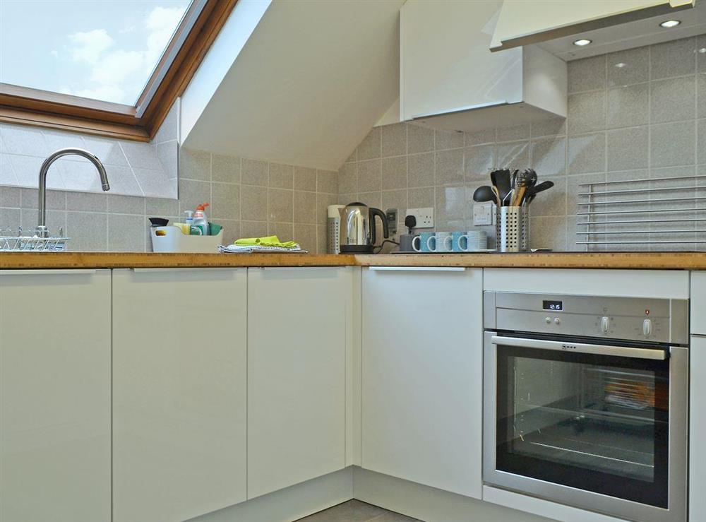 Fully equipped kitchen at Herdwick Heights in Keswick, Cumbria
