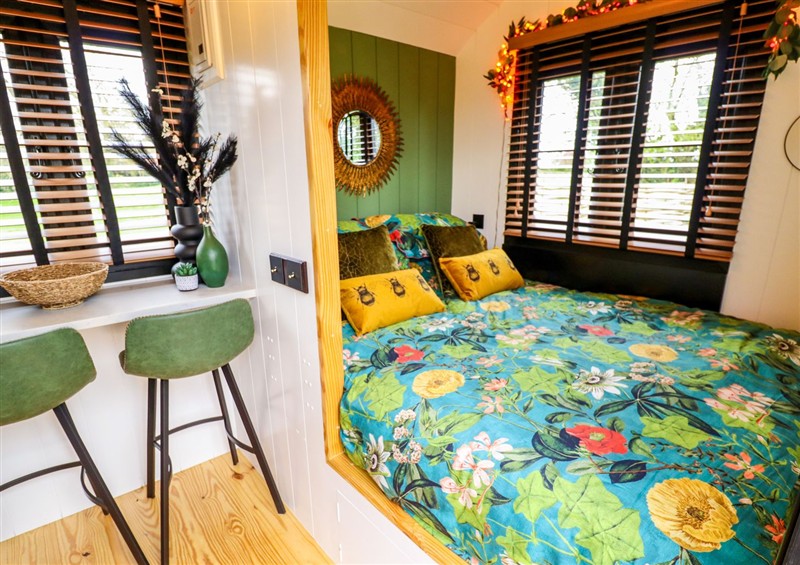 One of the bedrooms at Herdwick Luxury Glamping, Nottingham