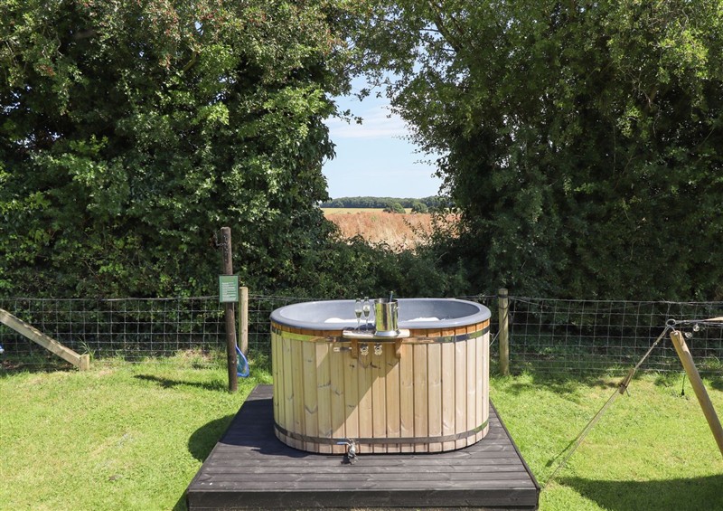 This is the garden at Herdwick Luxury Glamping, Nottingham