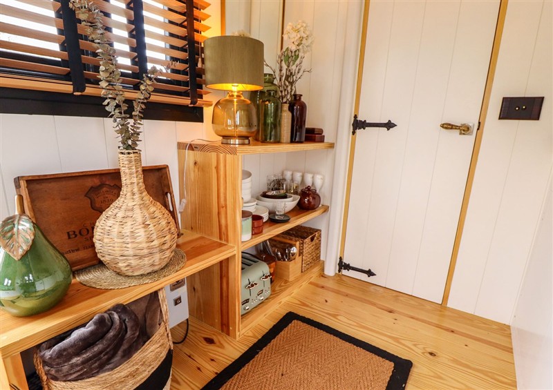 This is the living room at Herdwick Luxury Glamping, Nottingham