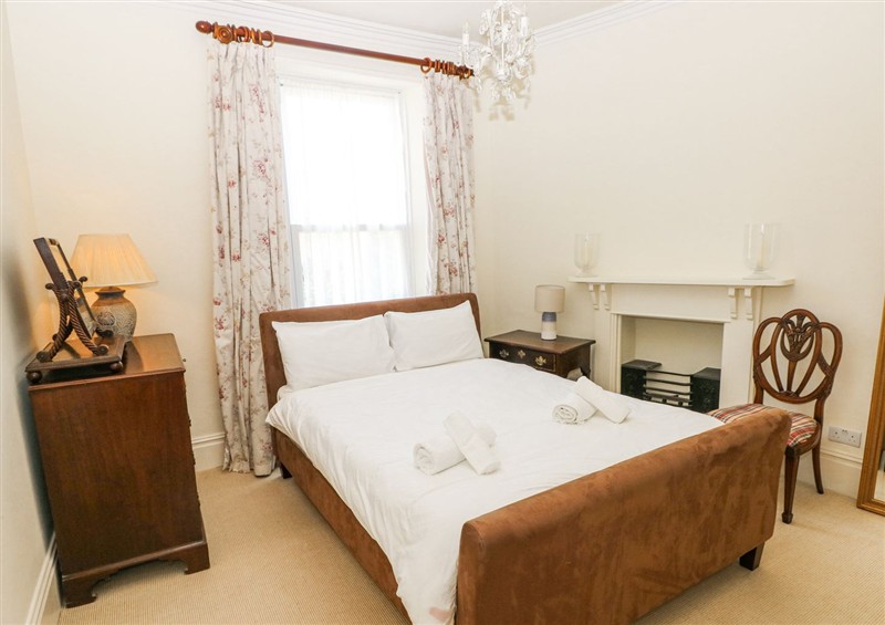 One of the bedrooms at Hereford House, Tenby