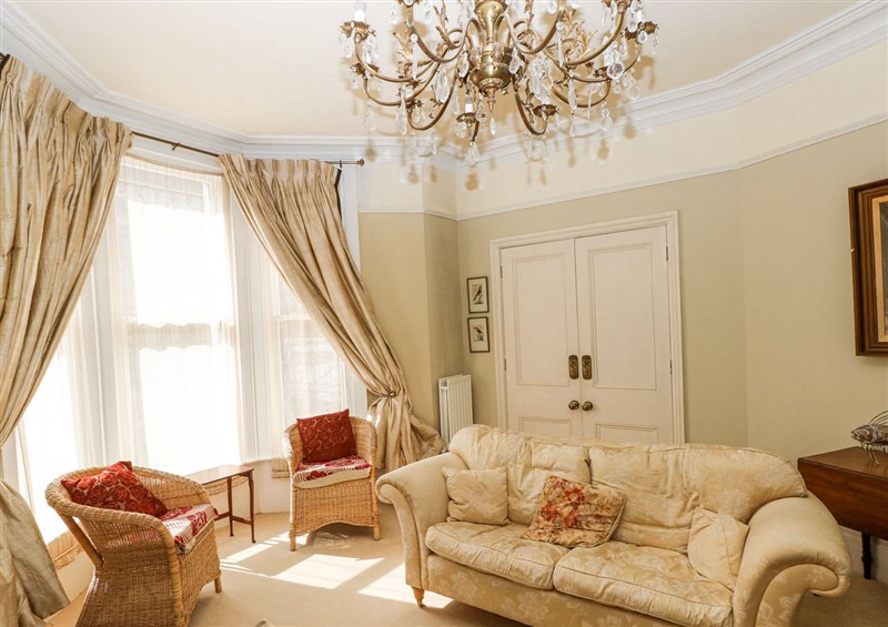 The living room at Hereford House, Tenby
