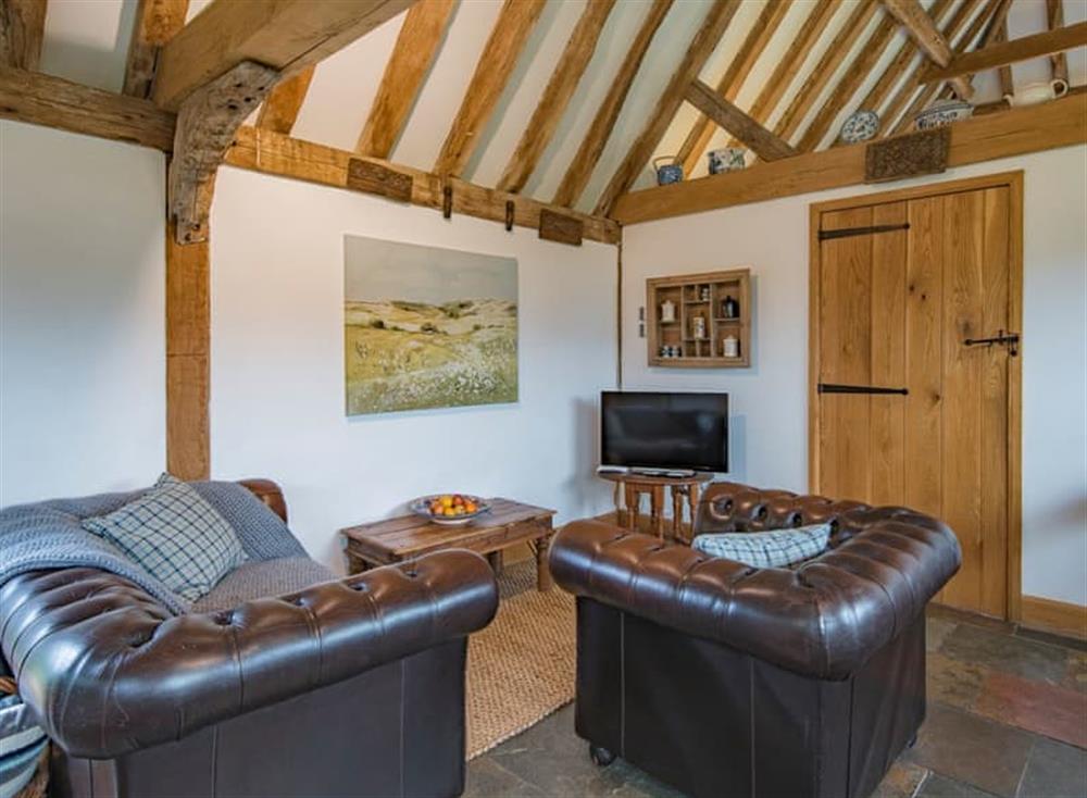 Living area at Heron Barn in Holingbourne, England