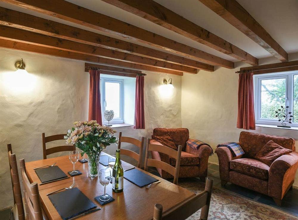 Dining room at Heron Cottage in Bishops Castle, Shropshire