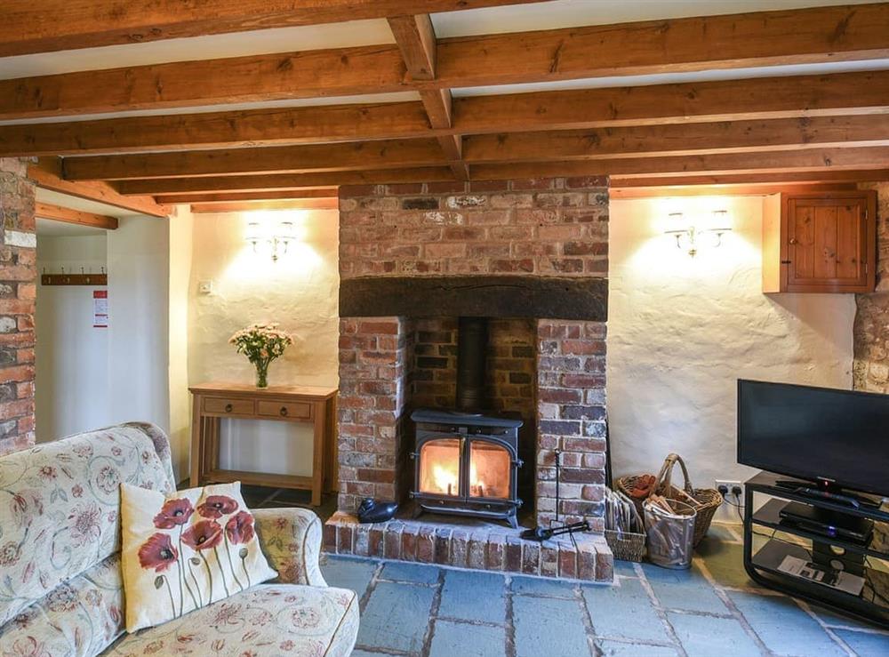 Living room at Heron Cottage in Bishops Castle, Shropshire