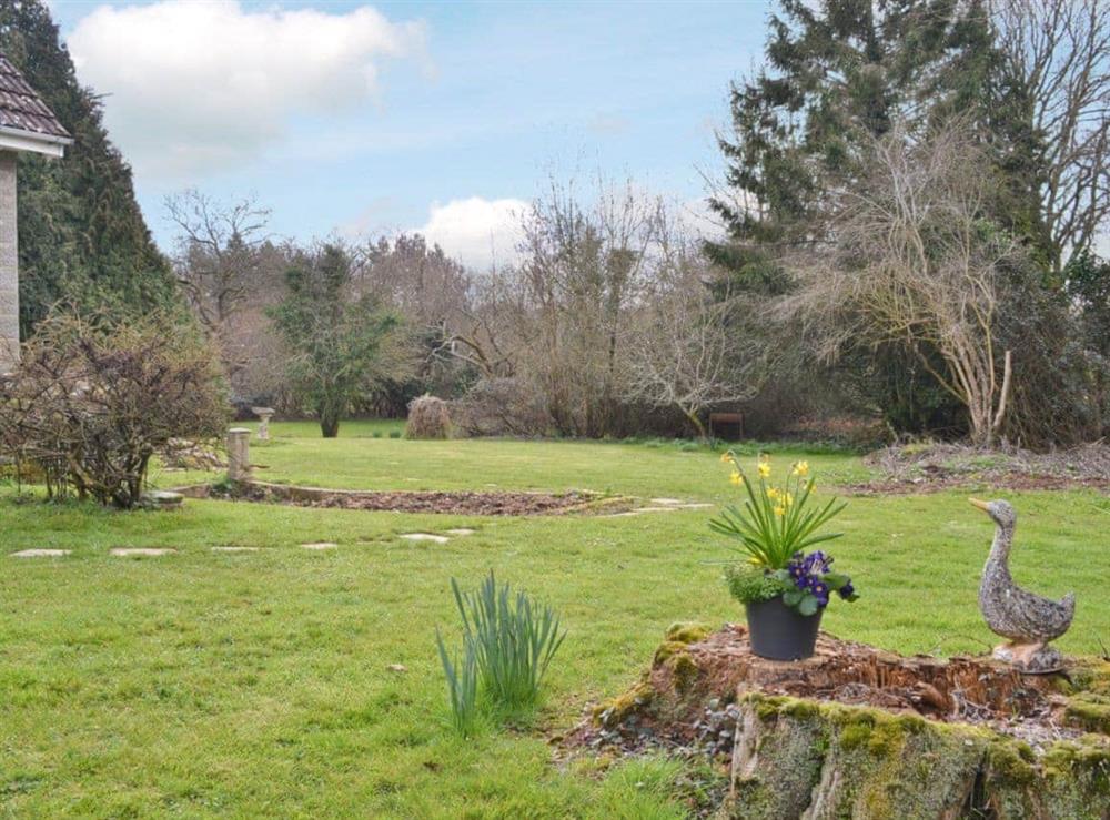 Garden at Heron Cottage in Timsbury, near Romsey, Hampshire
