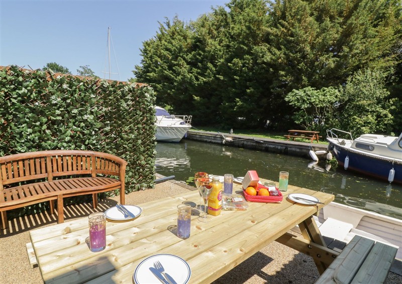 The perfect place to take seat at Heron Cottage, Wayford