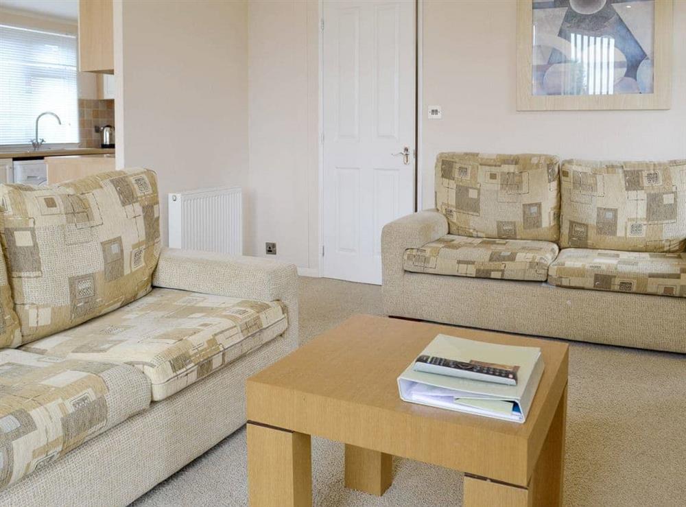 Comfortable seating within living area at Heron Lodge in Hopton-on-Sea, Great Yarmouth, Norfolk