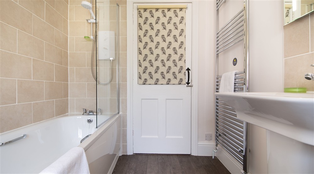 The bathroom at Heron View in Malmsmead, Exmoor