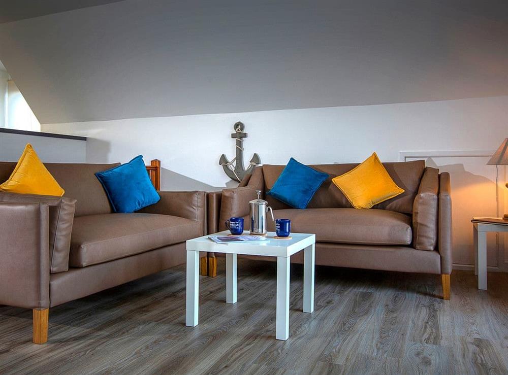 Stylish living room at Heron in Wroxham, Norfolk., Great Britain