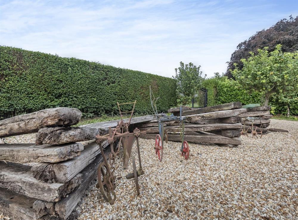 Outdoor area at Herons Den in Langton Hill, near Horncastle, Lincolnshire