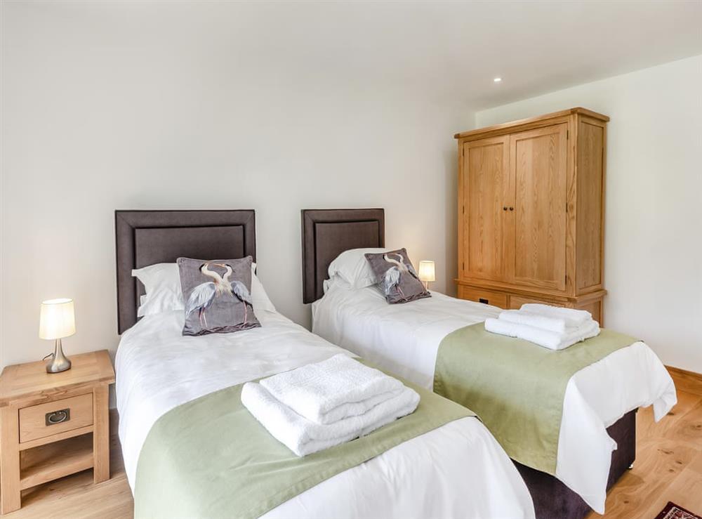 Twin bedroom at Herons Den in Langton Hill, near Horncastle, Lincolnshire