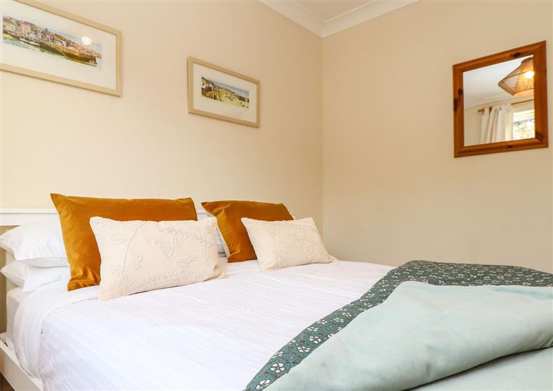 One of the bedrooms at Herons Reach, Goldenbank near Falmouth