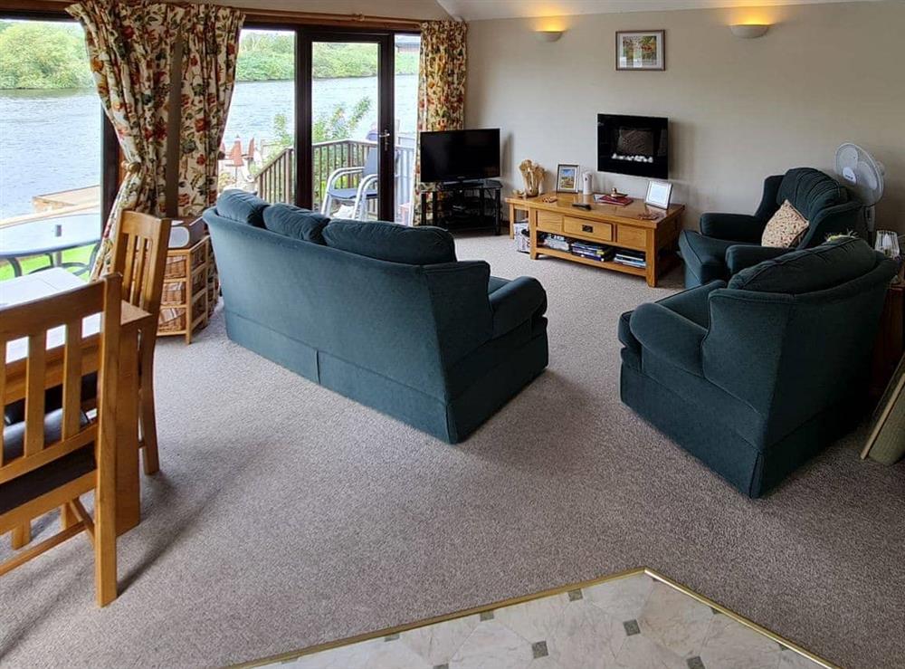 Living area at Herons View in Brundall, Norfolk