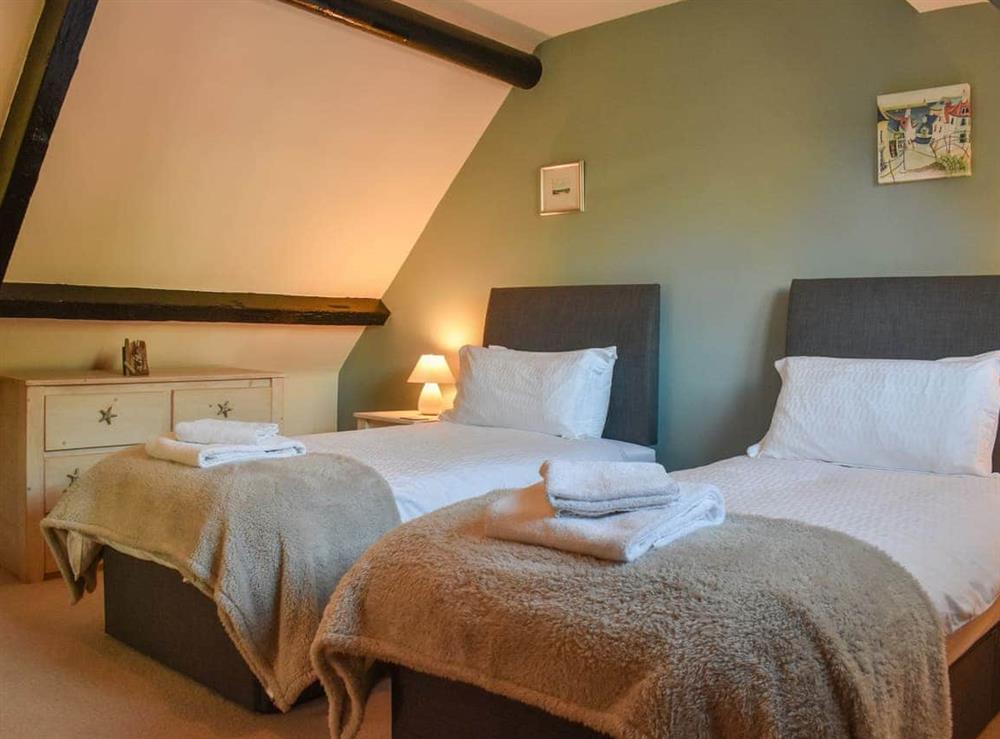 Twin bedroom at Herring Cottage in Whitby, North Yorkshire