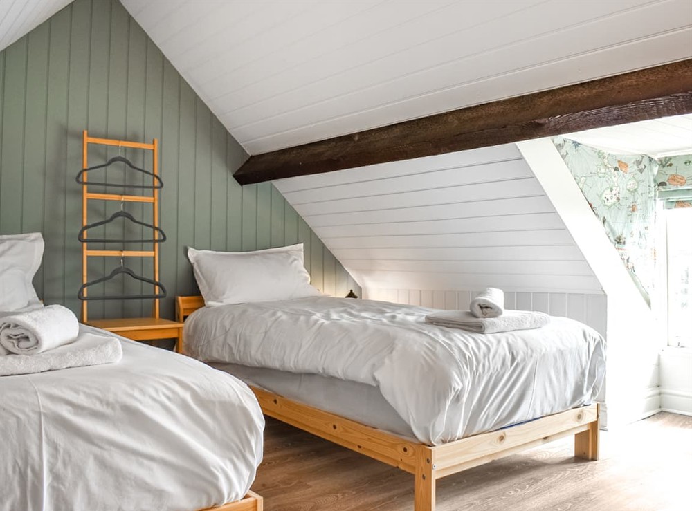 Twin bedroom at Herring Girl House in Scarborough, North Yorkshire