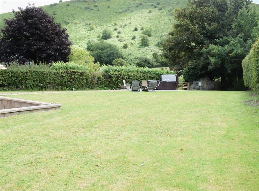 Garden at Herrock View in Knill, near Presteigne, Herefordshire
