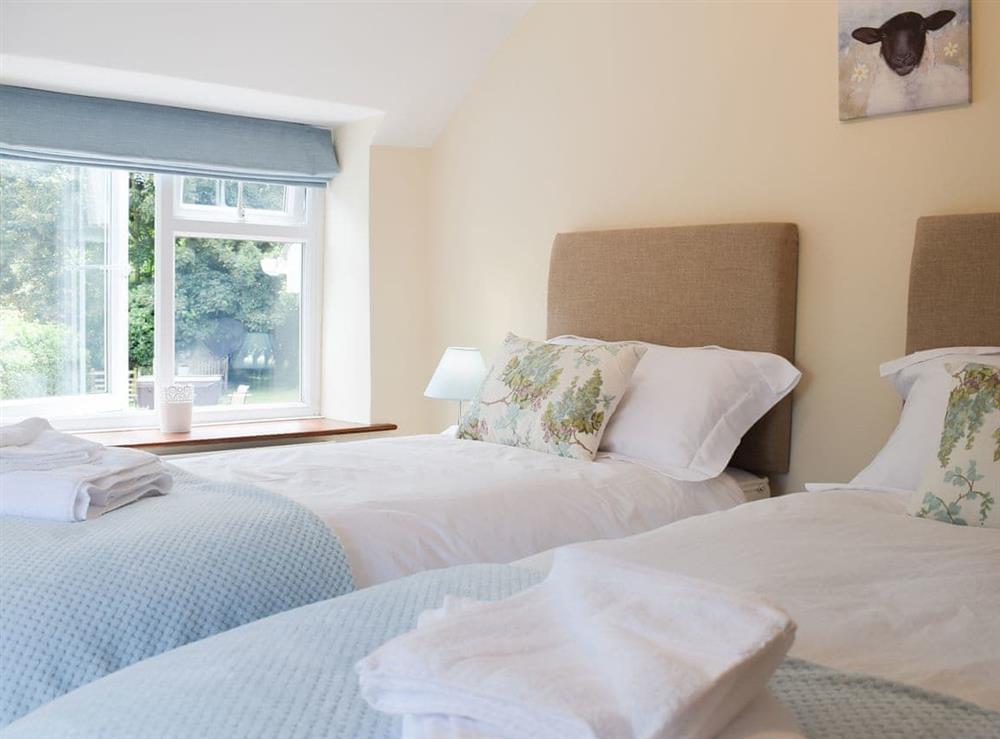Twin bedroom at Herrock View in Knill, near Presteigne, Herefordshire