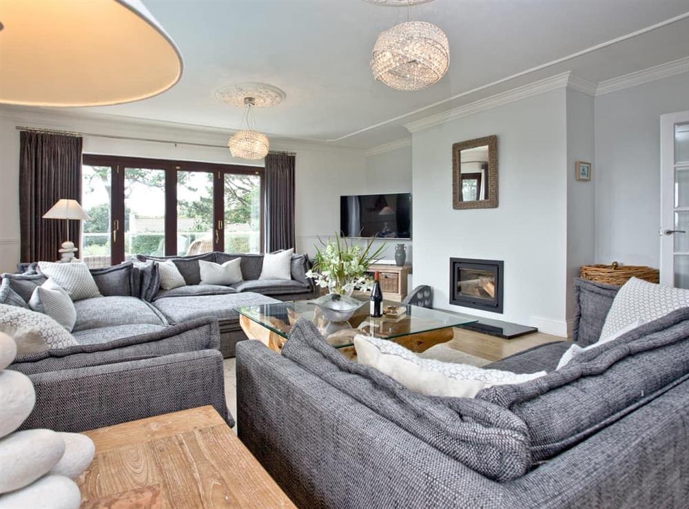 Living room at Hewas Water House in Hewas Water, near St Austell, Cornwall