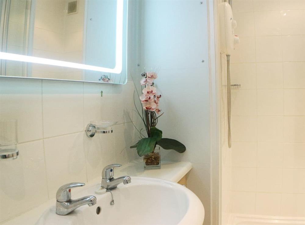 En-suite shower room at The Linhay, 
