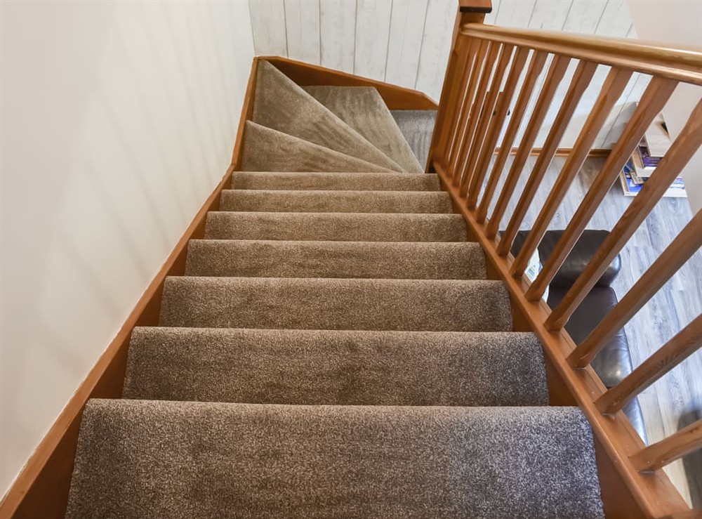Stairs at Hey Ho Cottage in Whitby, North Yorkshire