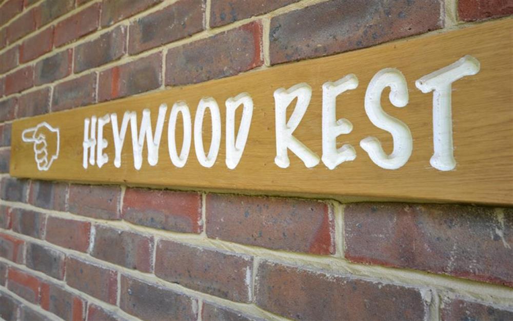 Heywood sign_R at Heywood Rest in Brockenhurst