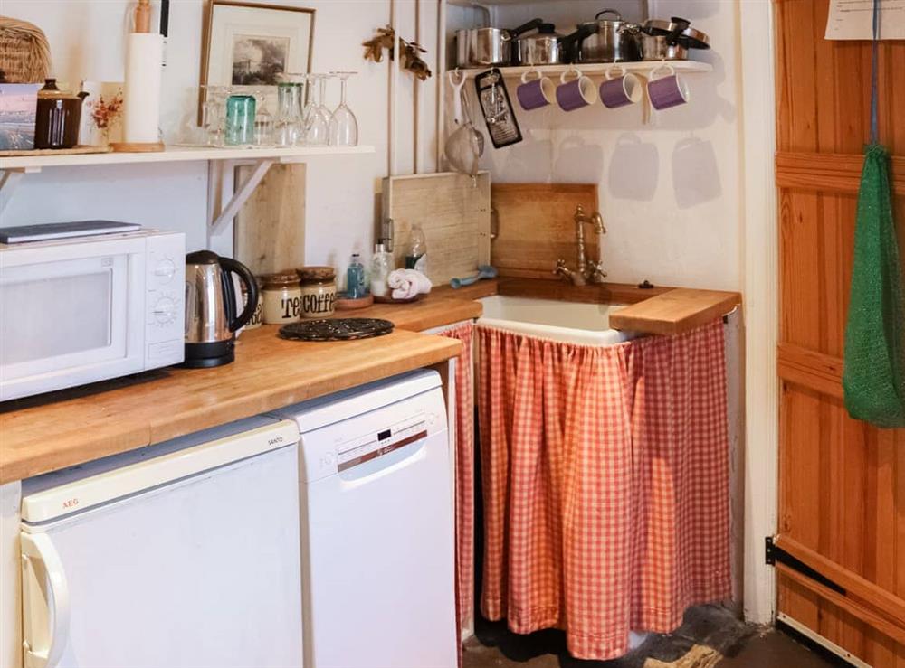 Kitchen at Hidden Cottage in Beaumaris, Gwynedd