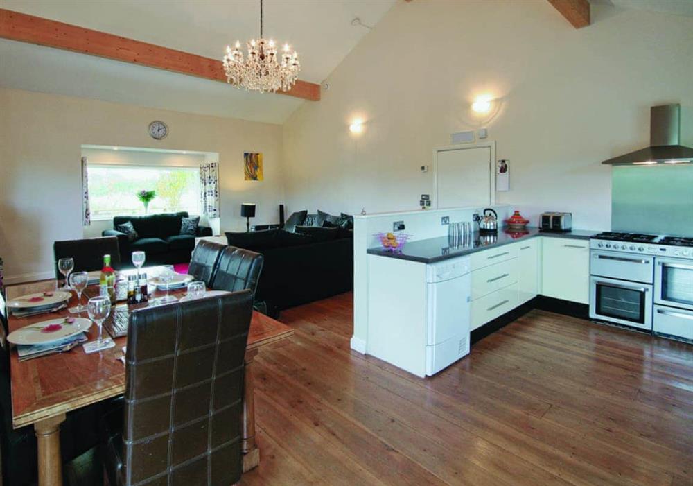 Open plan living/dining room/kitchen at Hidden Garden Cottage in Wainfleet, near Skegness, Lincolnshire