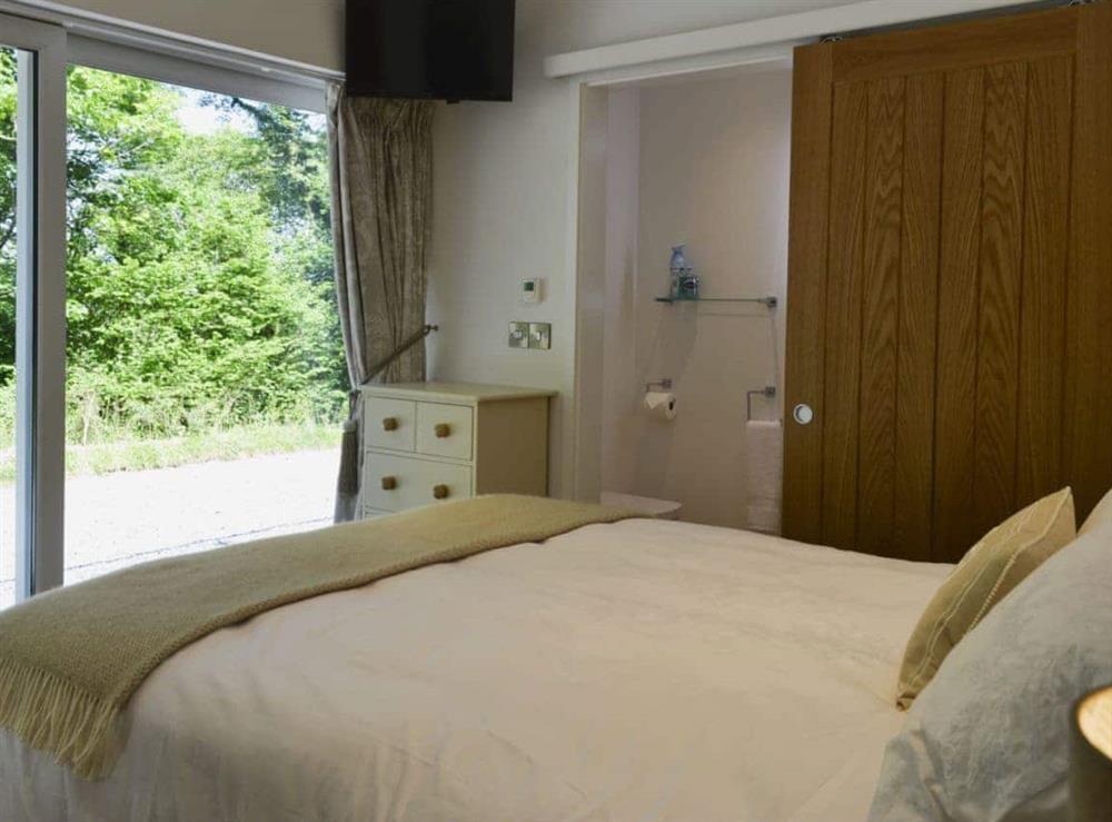Beautifully appointed double bedroom at Hidden Gem in Berrynarbor, near Ilfracombe, Devon, England