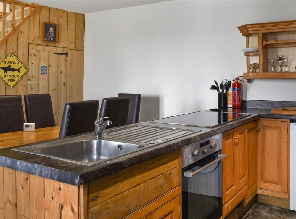 Kitchen (photo 2) at Hideaway Cottage in Camelford, Cornwall