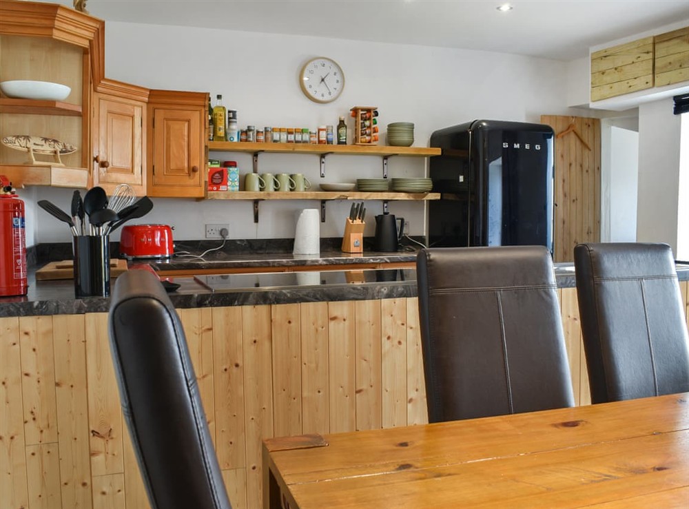 Kitchen at Hideaway Cottage in Camelford, Cornwall