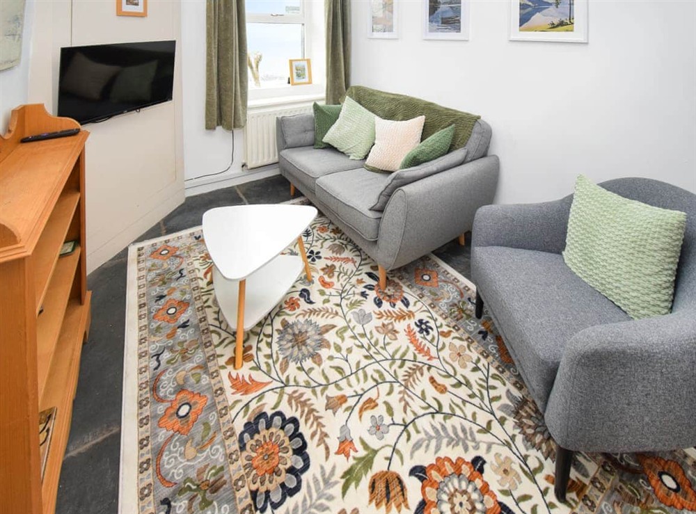 Living area at Hideaway Cottage in Keswick, Cumbria