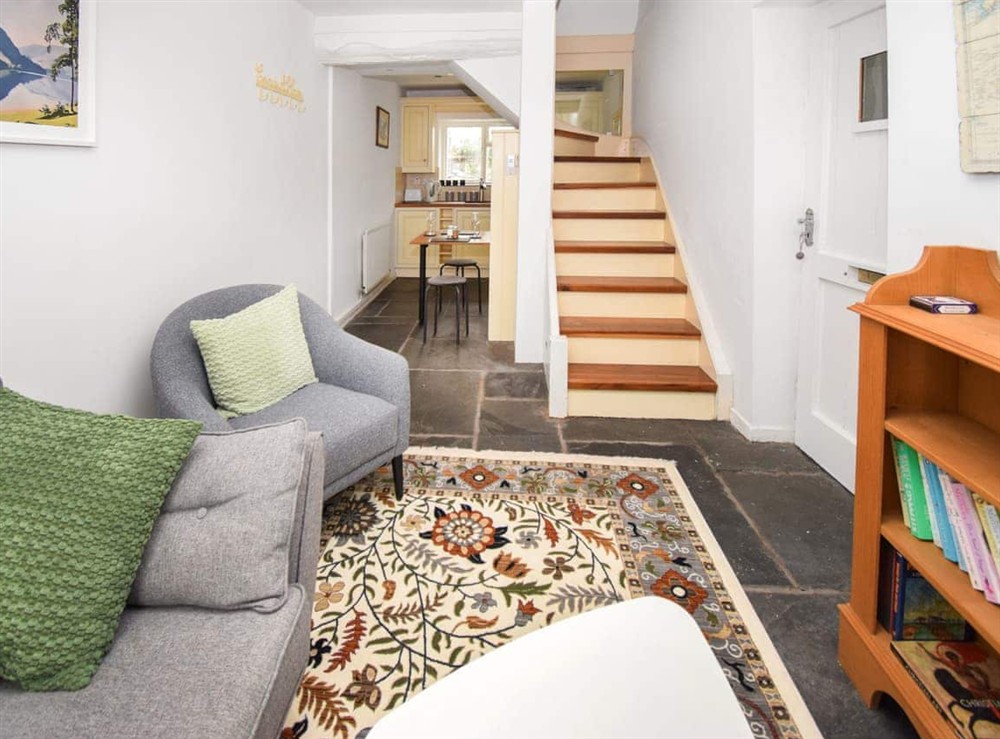 Open plan living space at Hideaway Cottage in Keswick, Cumbria
