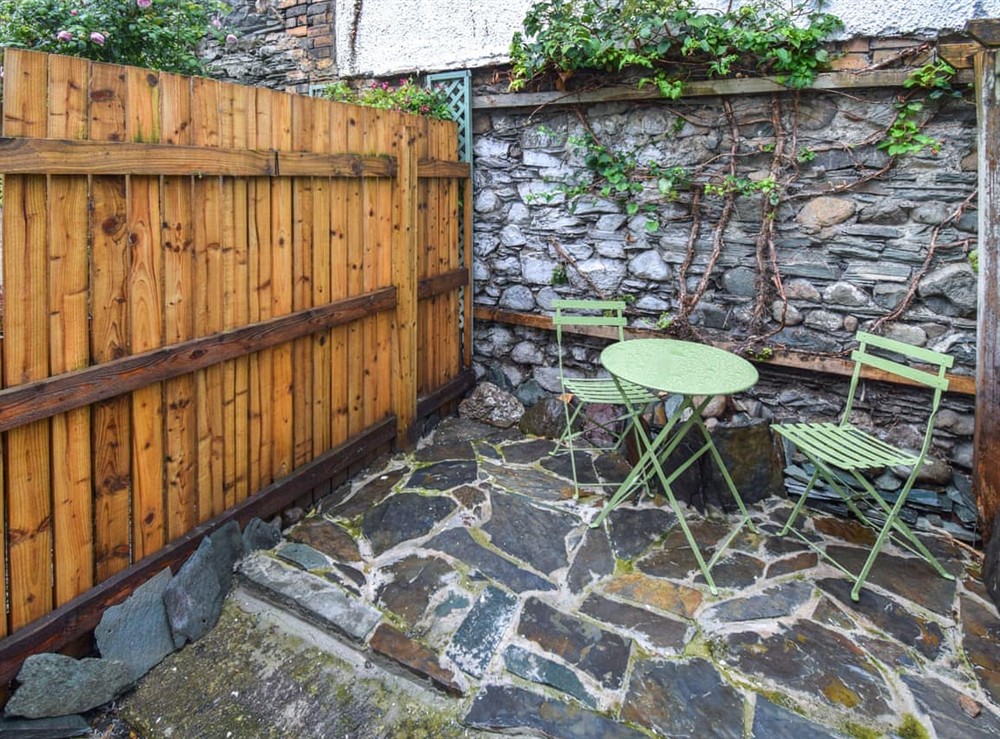 Sitting-out-area at Hideaway Cottage in Keswick, Cumbria