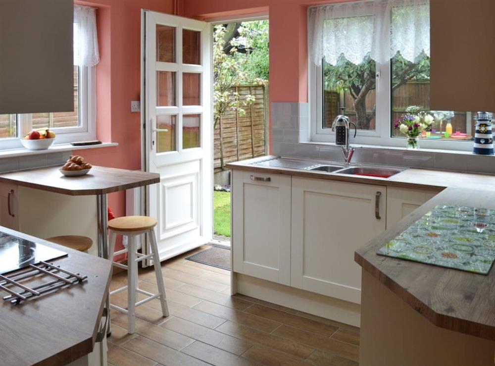 Kitchen at Hideaway Cottage in Kingsgate, near Broadstairs, Kent
