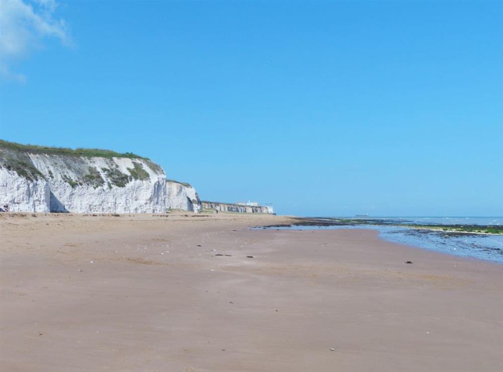 The golden sands of Botany Bay at Hideaway Cottage in Kingsgate, near Broadstairs, Kent
