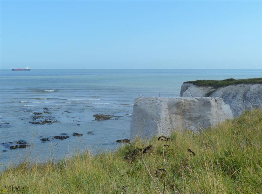 Wonderful sea views from the cliffs at Botany Bay at Hideaway Cottage in Kingsgate, near Broadstairs, Kent