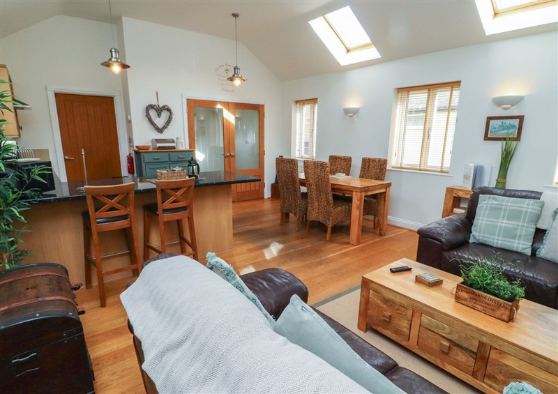 The living area at Hideaway Cottage No 1, Seahouses