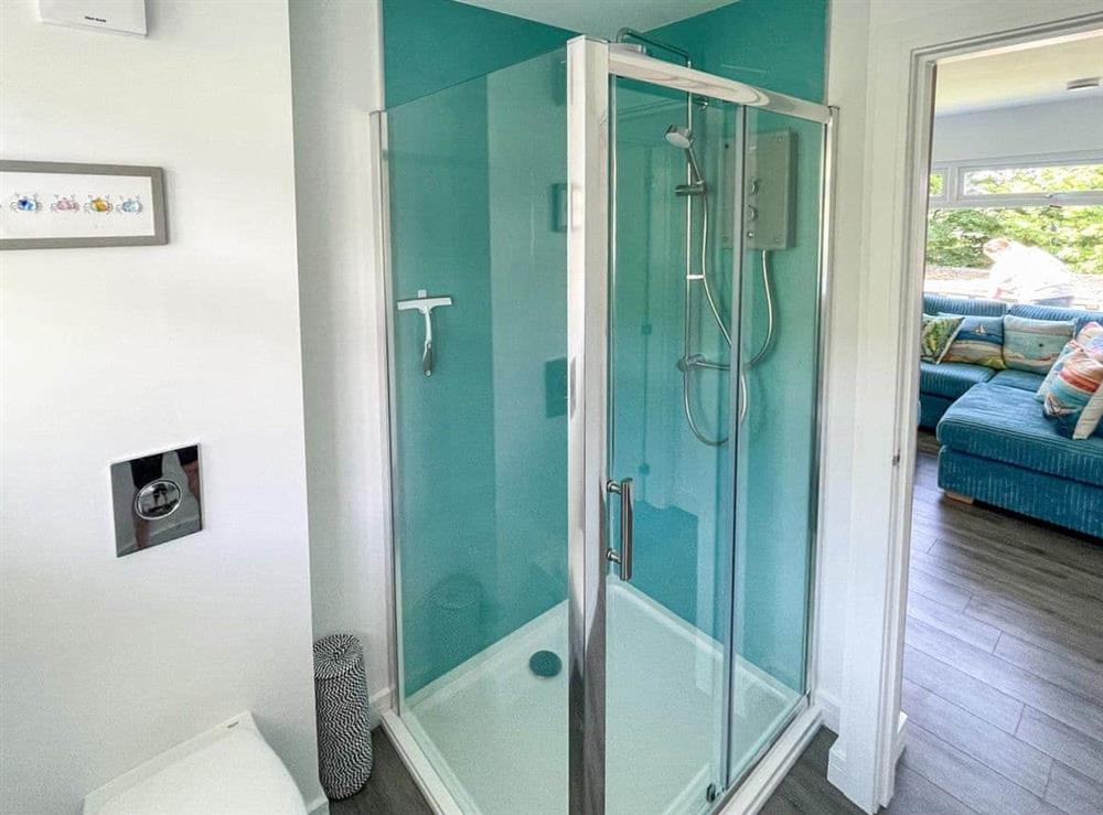 Shower room at Hideaway in Dartmouth, Devon
