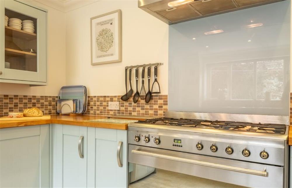 Hideaway House: Well equipped kitchen featuring a range cooker at Hideaway House, Wells-next-the-Sea