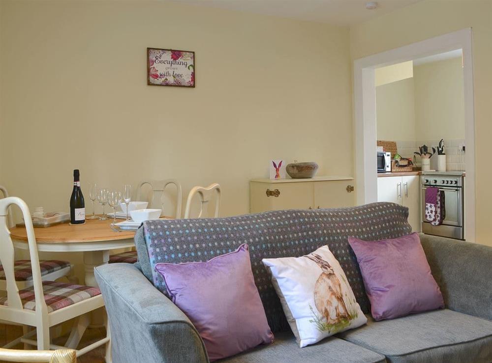 Charming living room/dining room at Hideaway in Kelso, Scottish Borders, Roxburghshire
