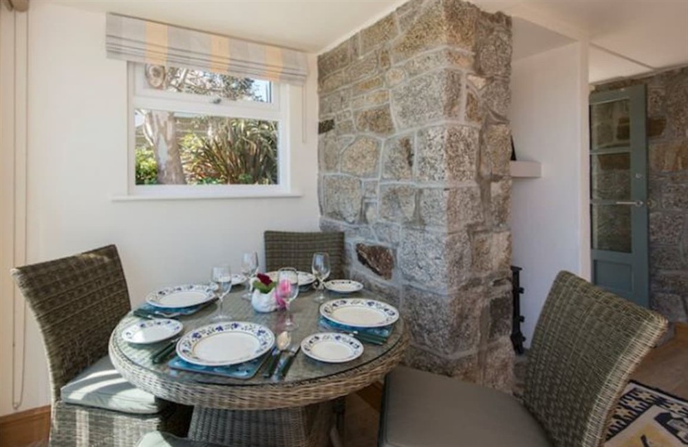 Dining Area at Hideaway in St Mawes, Cornwall