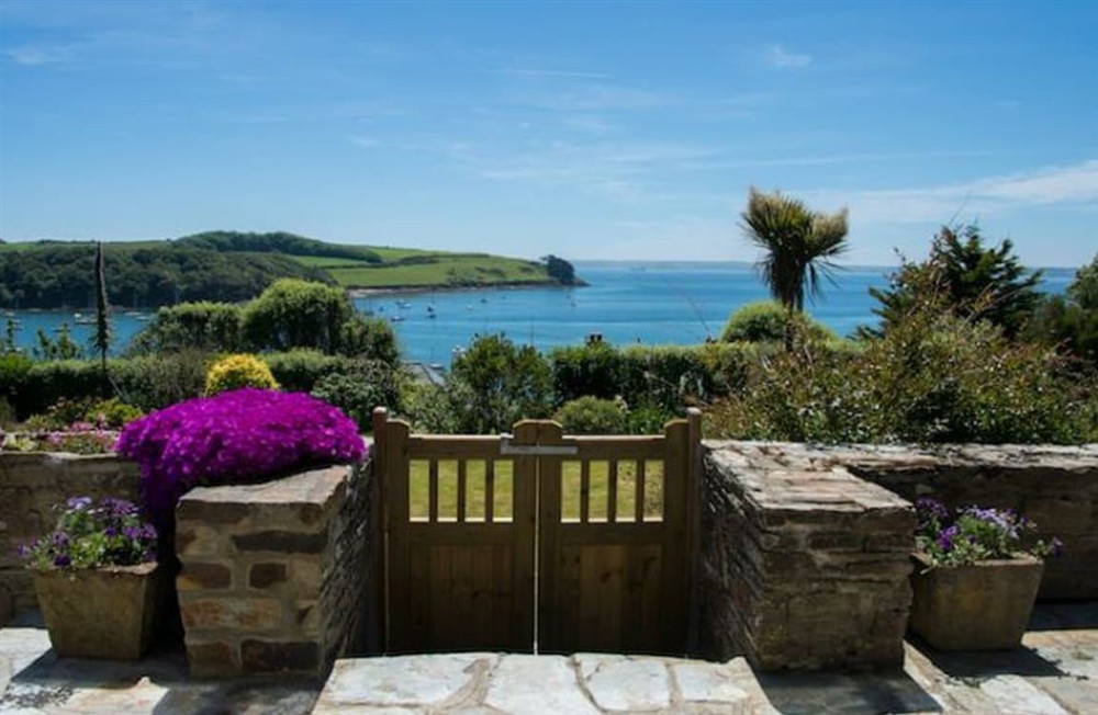 Outdoor area at Hideaway in St Mawes, Cornwall