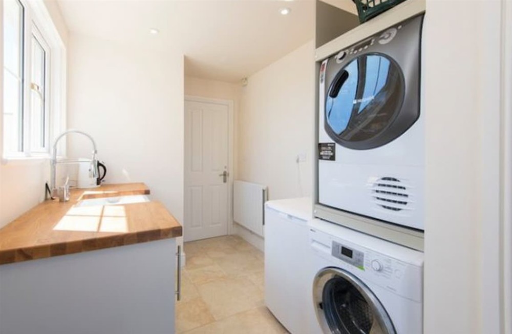 Utility room at Hideaway in St Mawes, Cornwall