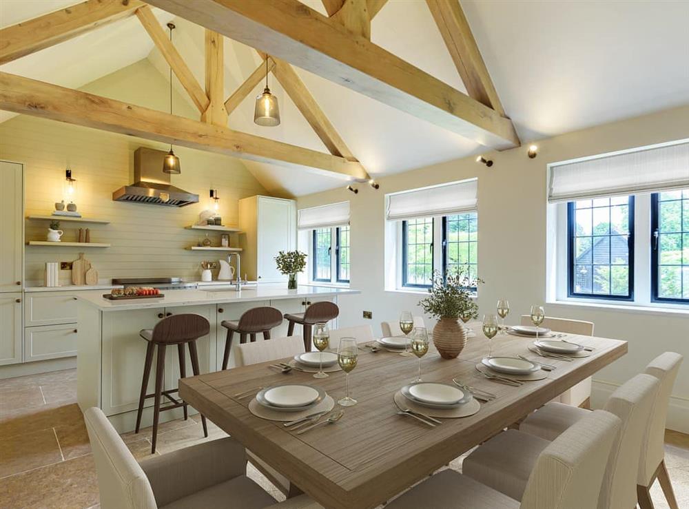 Kitchen/diner at Higginson House in Marlow, Buckinghamshire