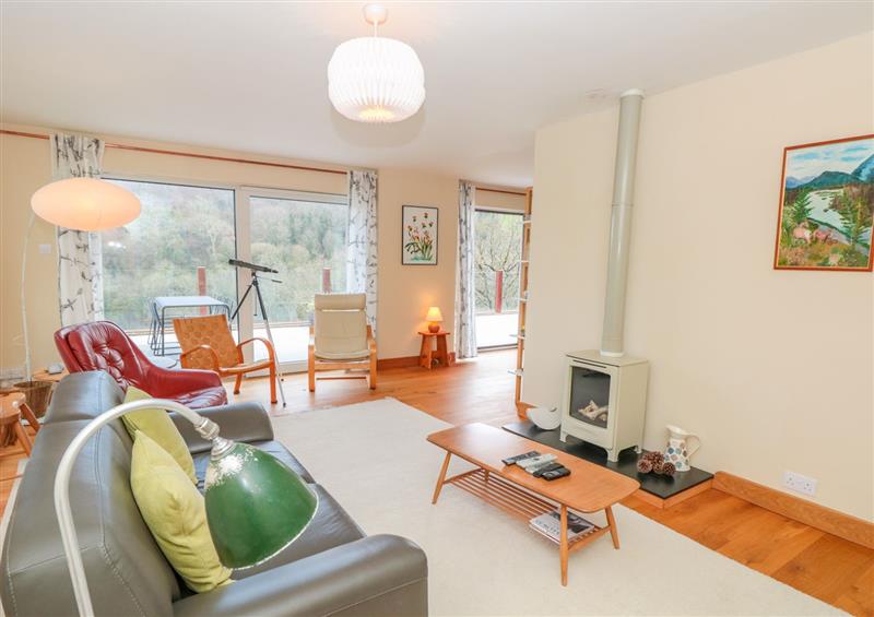 Living room at High Banks, Dartmouth, Devon