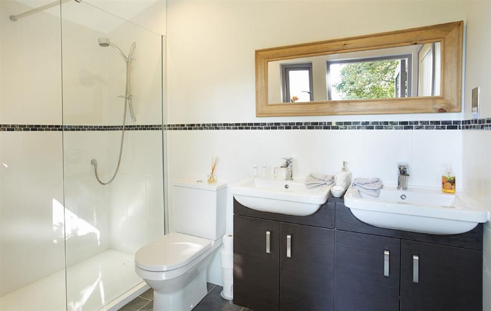 En-suite shower room at High Bridge Haven, Kirkby-in-Furness