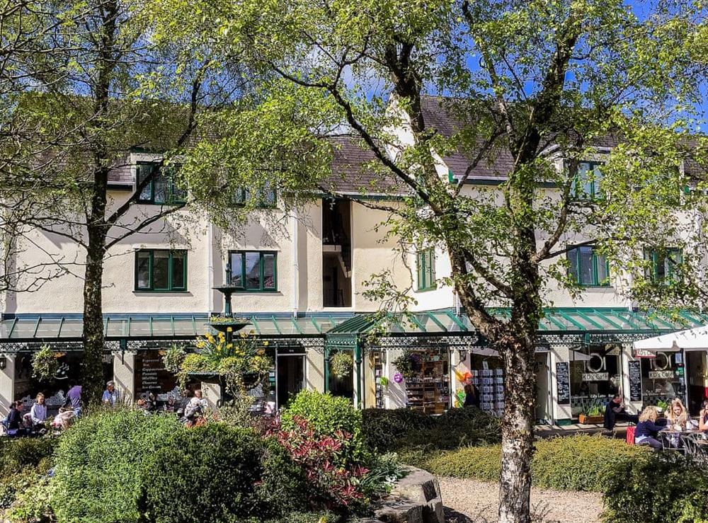 Apartment is above the shops at High Brow in Bowness-on-Windermere, Cumbria