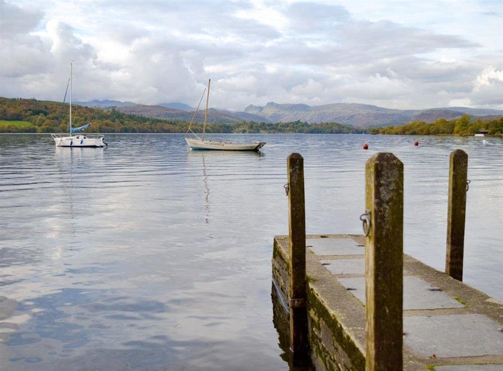 Lake Windermere during autumn at High Brow in Bowness-on-Windermere, Cumbria